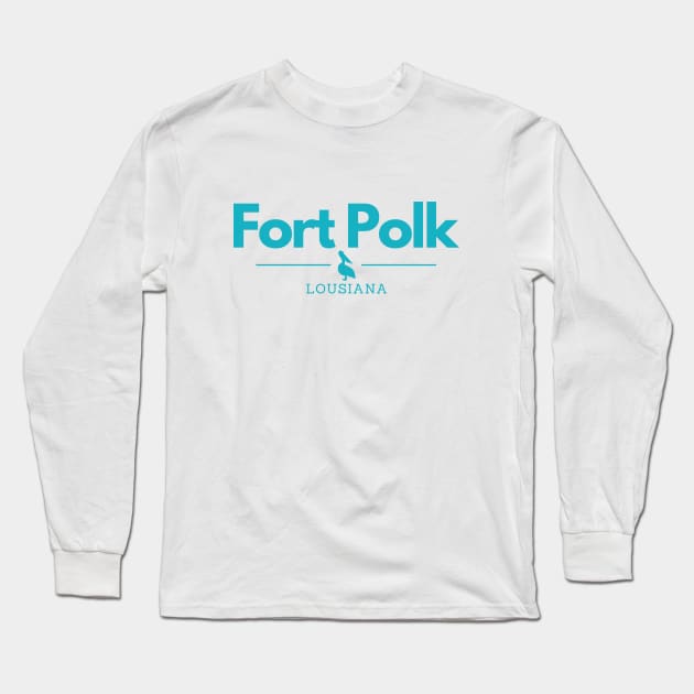 Fort Polk, Louisiana Long Sleeve T-Shirt by Dear Military Spouse 